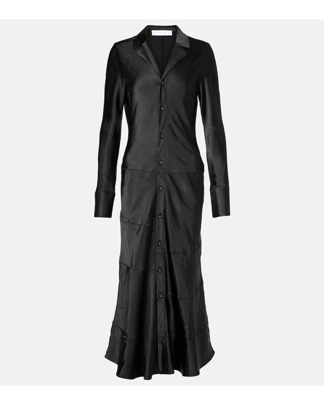Proenza Schouler Black Label Amelie Satin Midi Dress