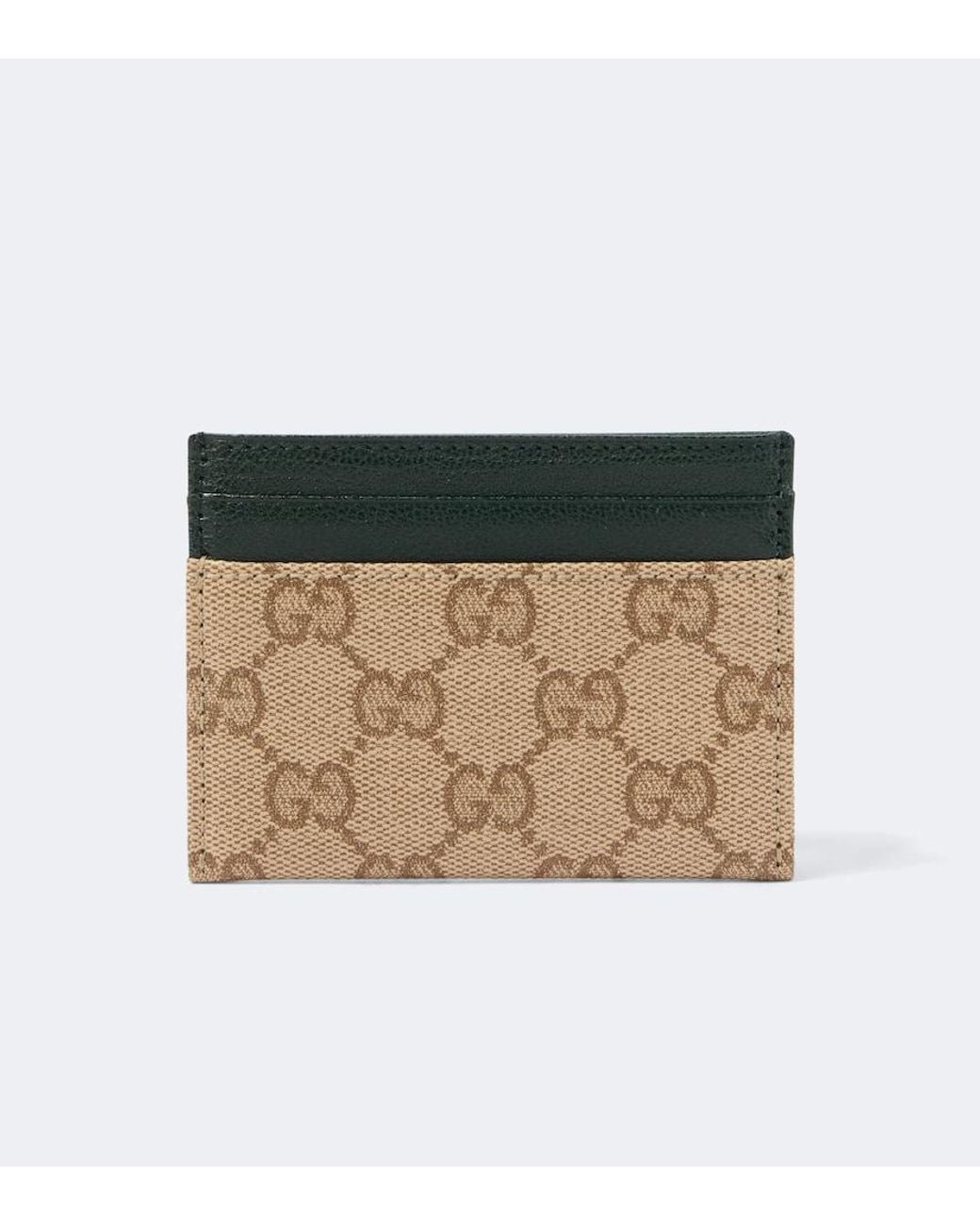 Gucci Natural Essence Classic Gg Canvas Card Holder for men