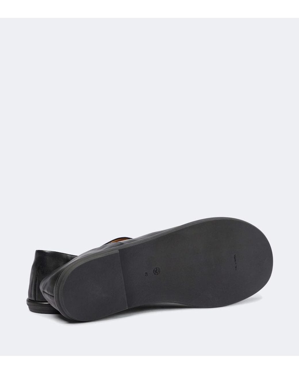 The Row Slippers Canal Aus Leder in Black für Herren