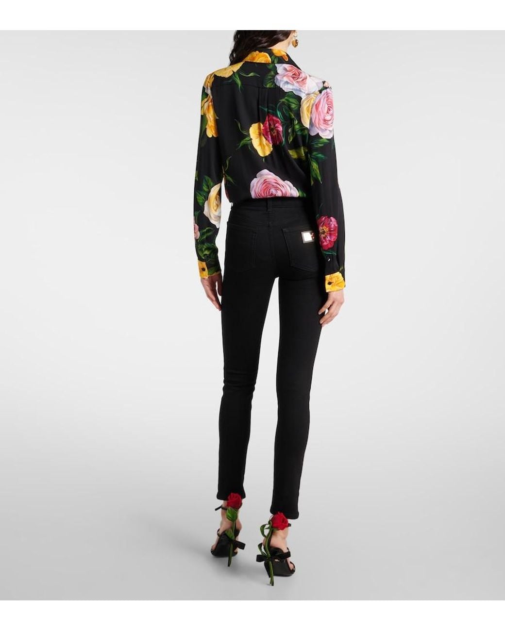 Dolce & Gabbana Blue High-Rise Skinny Jeans