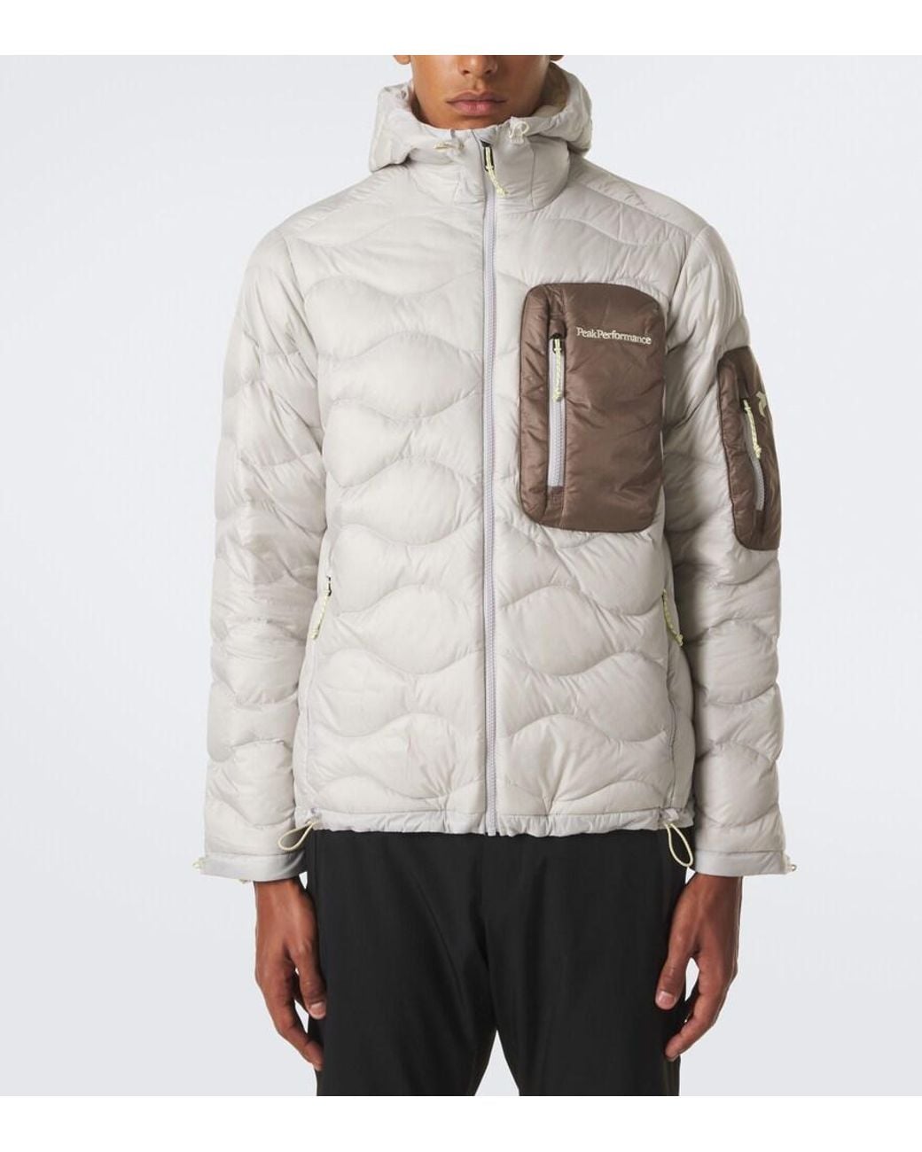 Peak Performance Gray Helium Utility Down Ski Jacket for men