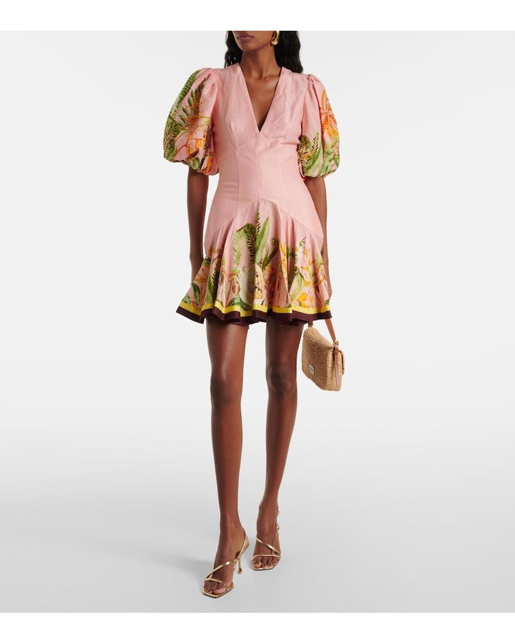 ALÉMAIS Pink Papaya Mini Dress