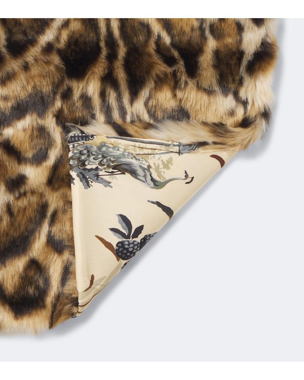 Etro Metallic Leopard-Print Scarf
