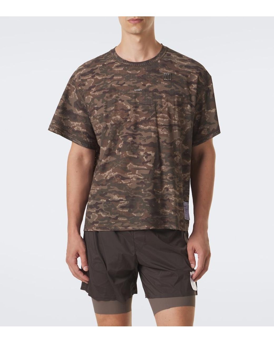 Satisfy Brown Space‑O Camouflage Jersey T-Shirt for men
