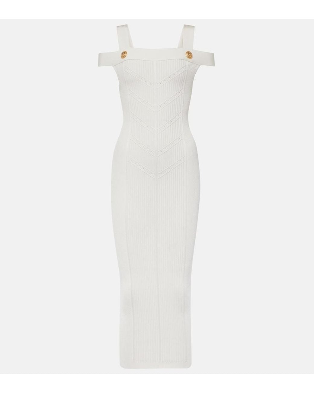 Balmain White Midi Dresses
