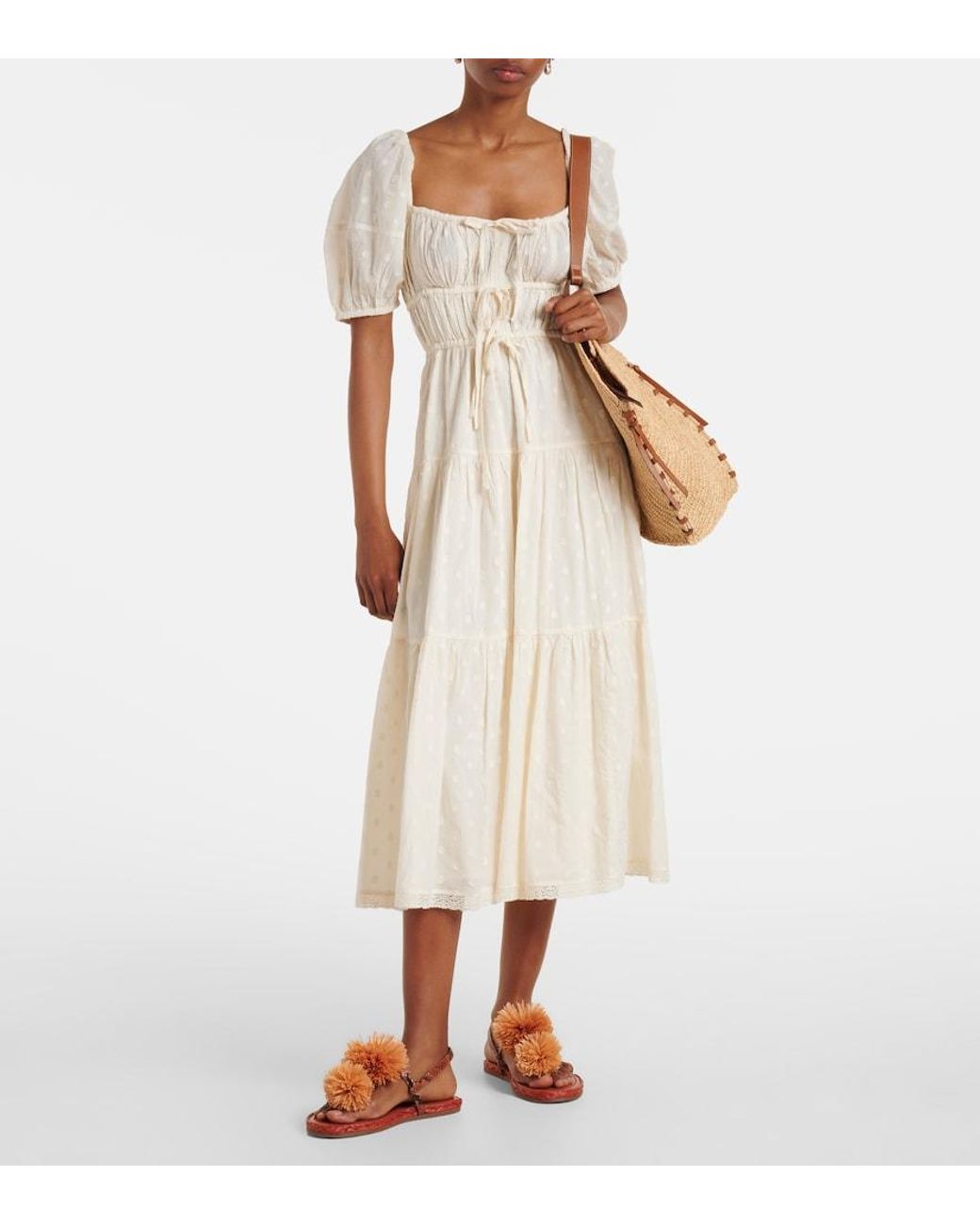 Ulla Johnson Brown Ingrid Leather-Trimmed Espadrilles