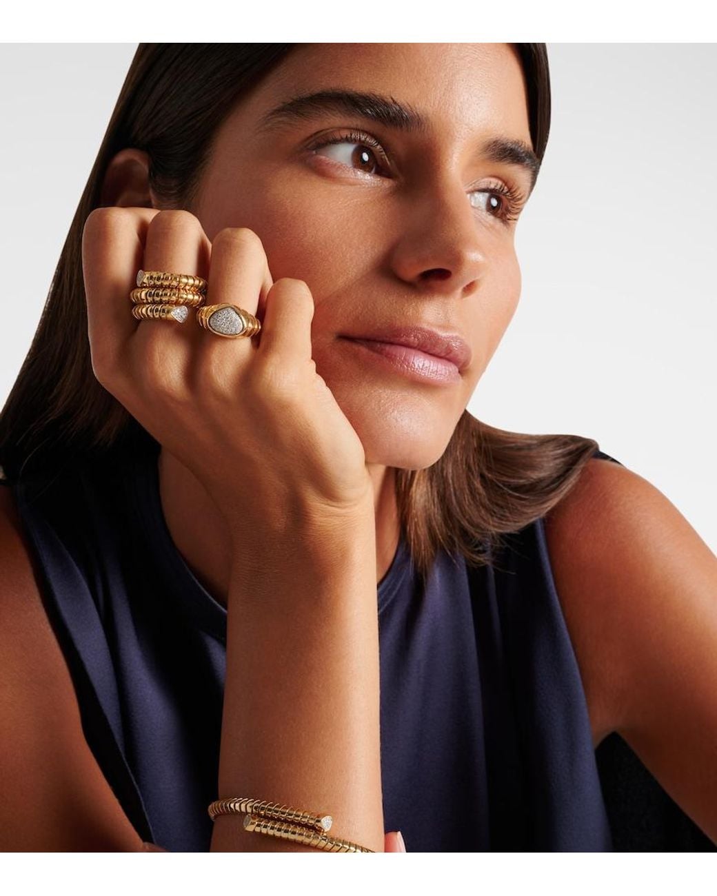 Marina B White Timo 18Kt Ring With Diamonds