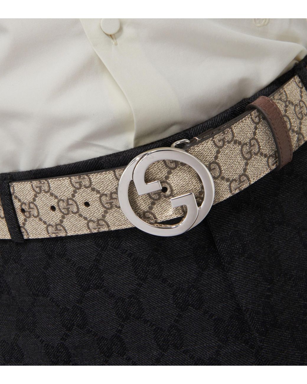 GUCCI 3cm Leather Belt for Men
