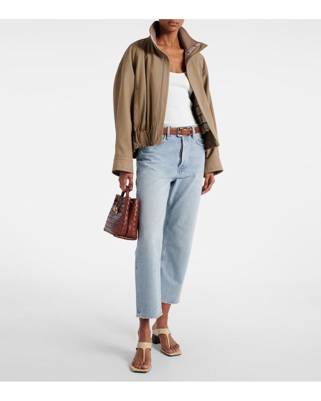 Agolde Blue 90's Mid-Rise Straight Jeans