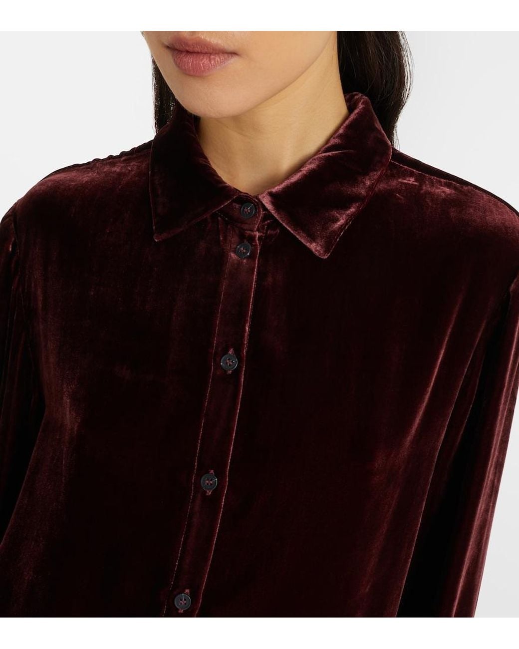 Asceno Black London Velvet Shirt