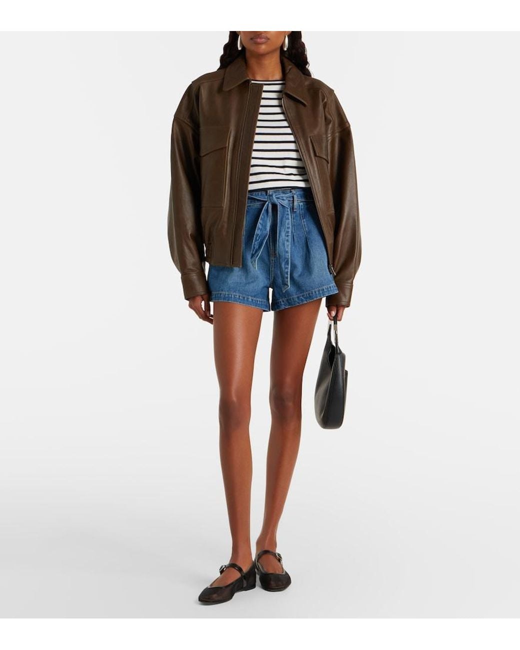Veronica Beard Blue Jaylen Denim Shorts