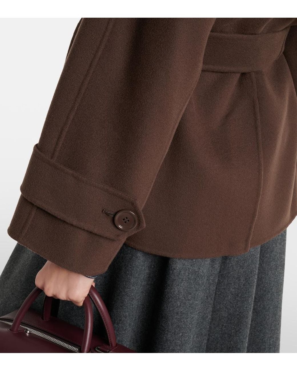 Max Mara Brown Louise Virgin Wool Jacket
