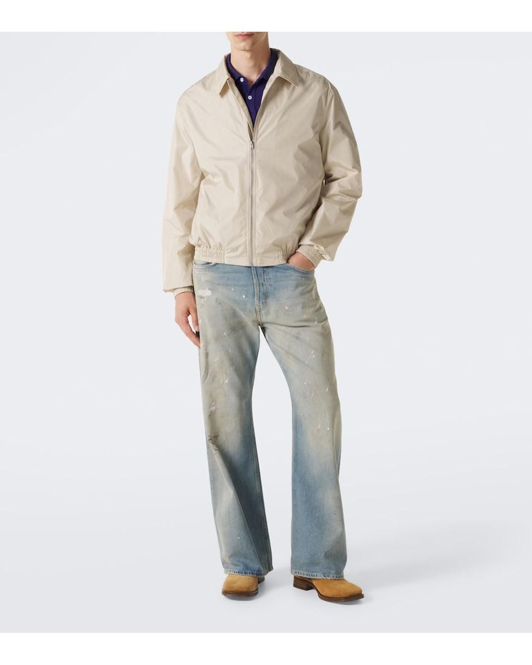 Acne Natural Logo Blouson Jacket for men