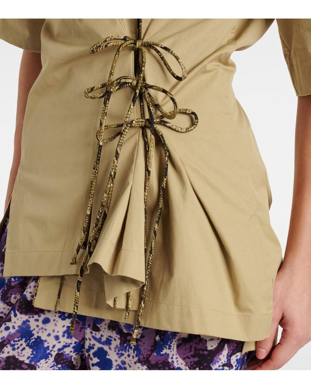 Dries Van Noten Natural Cotton Twill Shirt