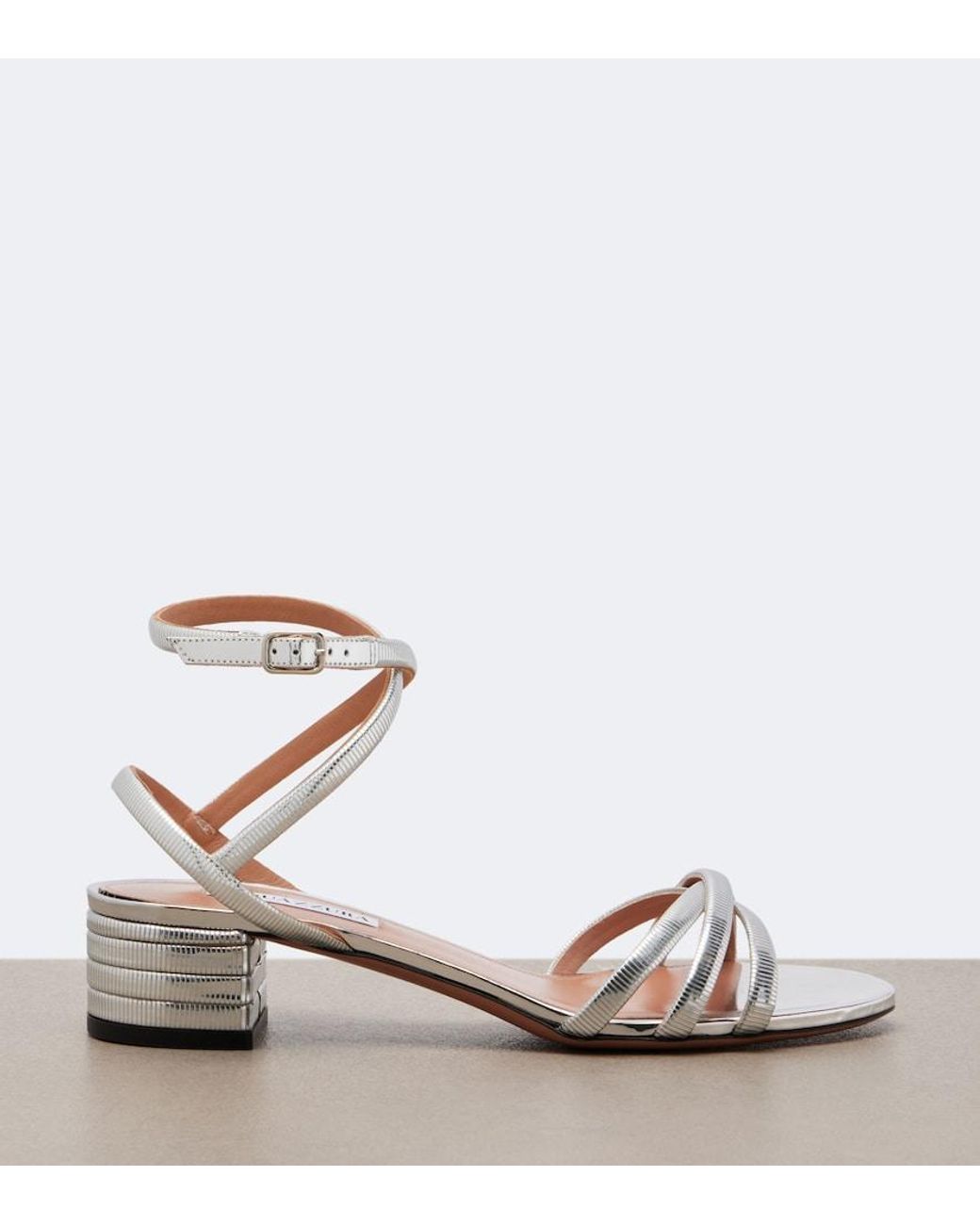 Aquazzura Metallic Heatwave Sandals