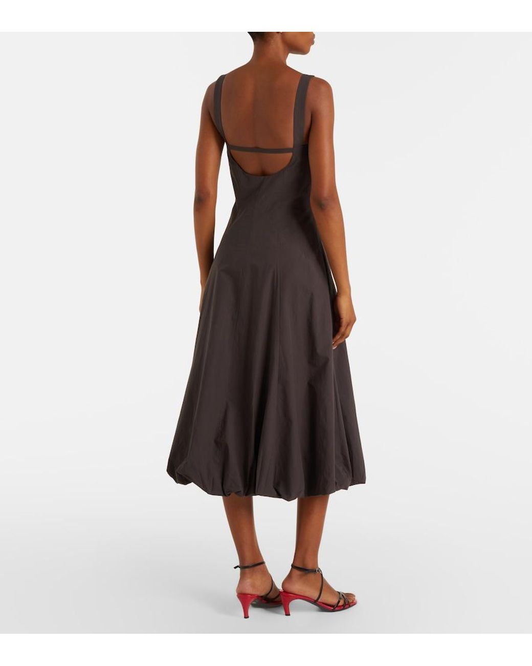 Proenza Schouler Black Label Ella Cotton Midi Dress