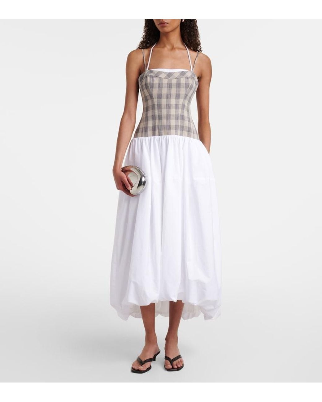 Robe Midi Pfeiffer Jonathan Simkhai en coloris White