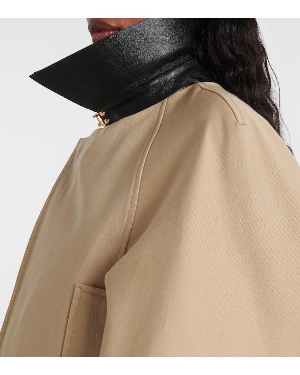 Givenchy Natural Cropped Cotton And Wool Jacket