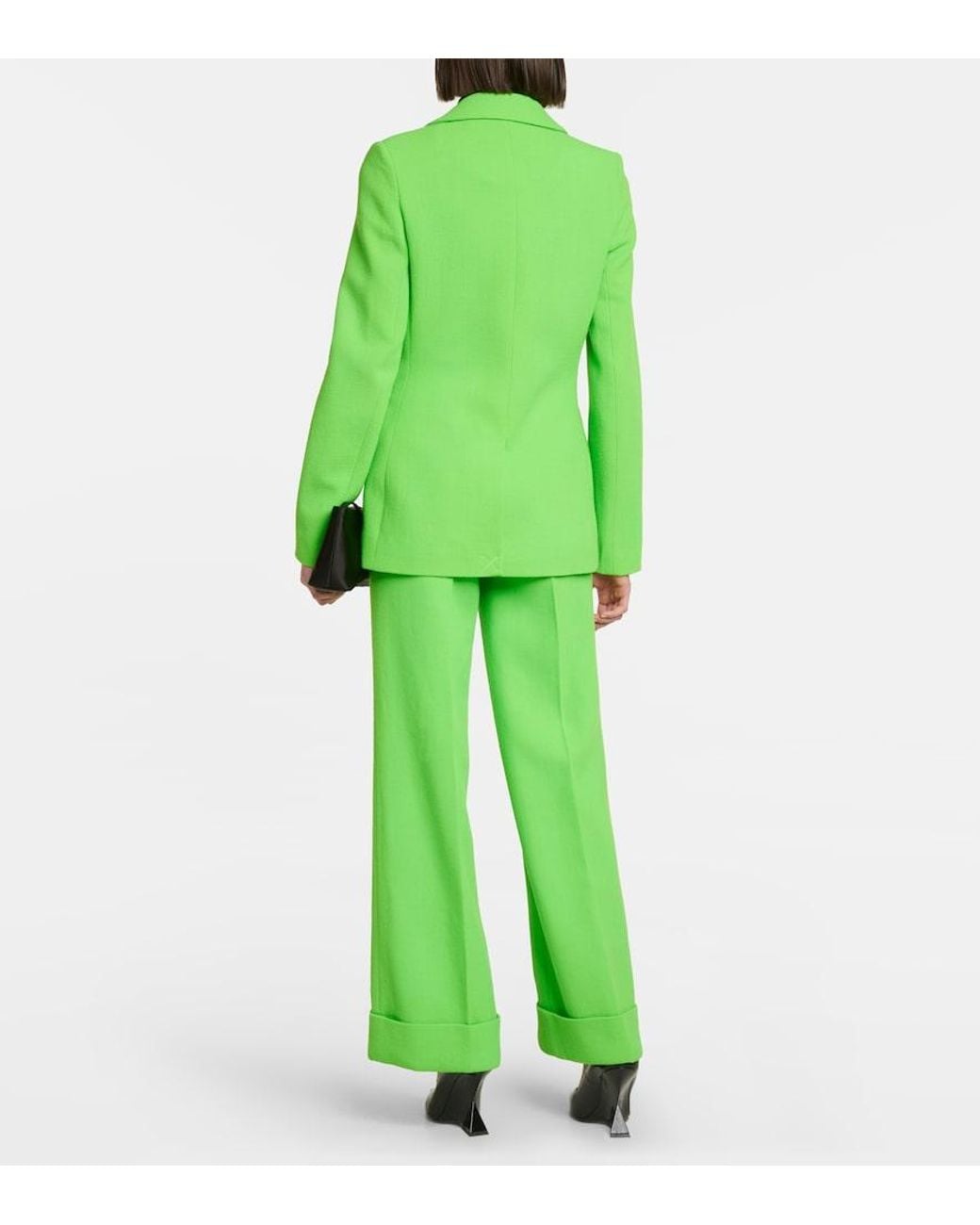 Christopher Kane Green Chroma Wool Blazer
