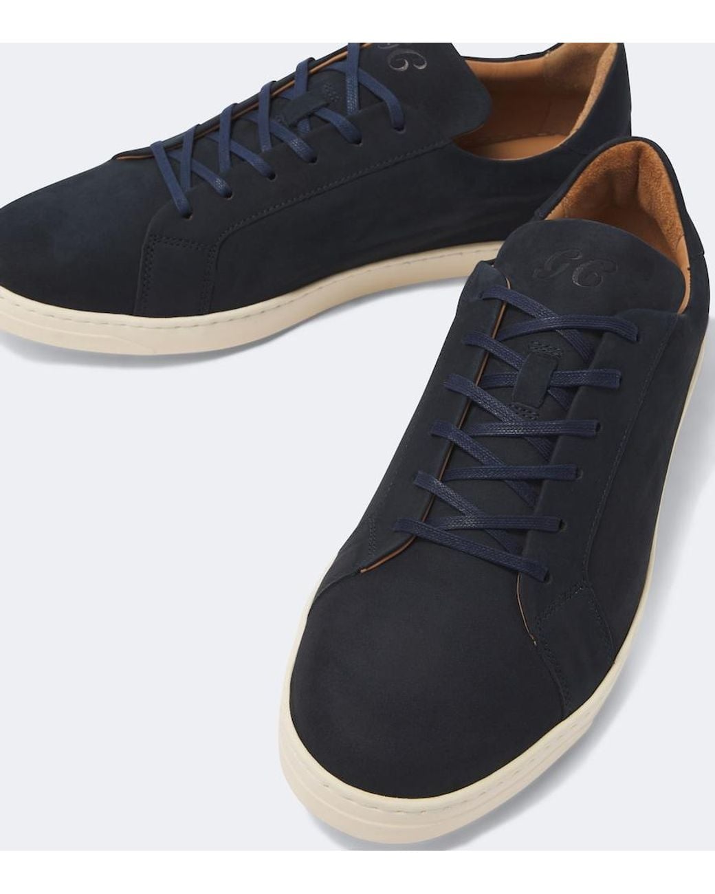George Cleverley Blue Jack Iii Leather Sneakers for men