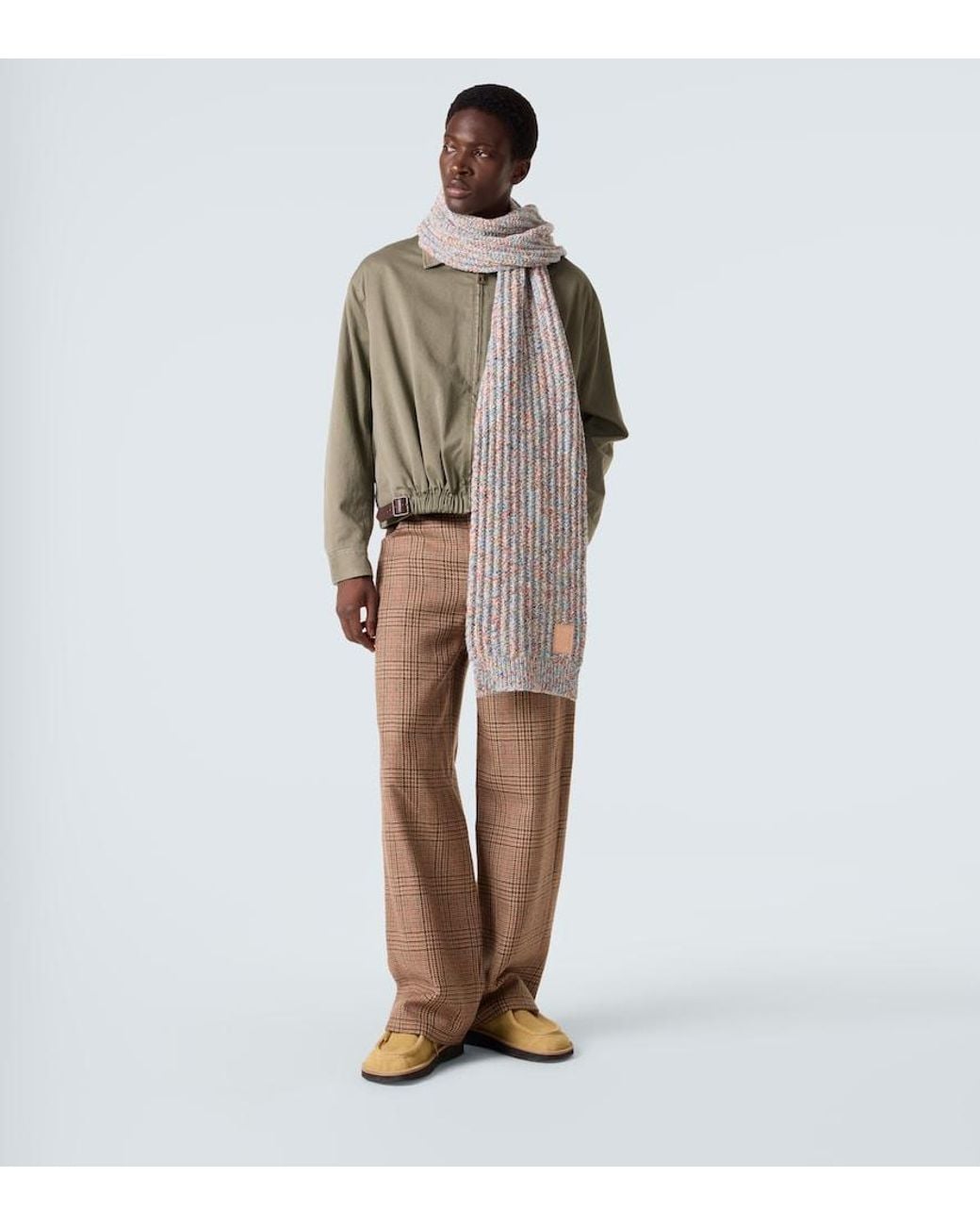 Loewe Schal Aus Einem Wollgemisch in Natural für Herren