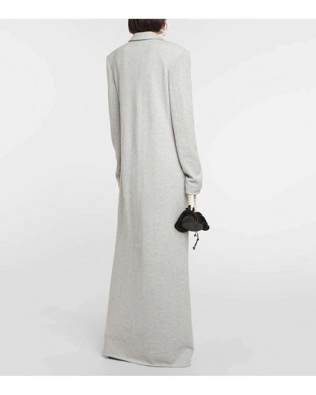 Magda Butrym White Alpaca-Blend Overcoat