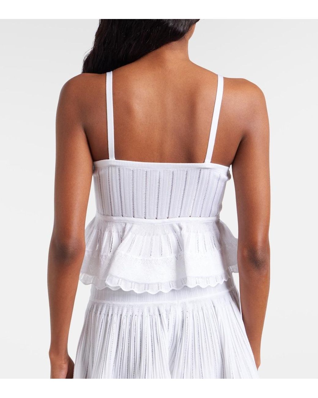 Alaïa White Knitted Top