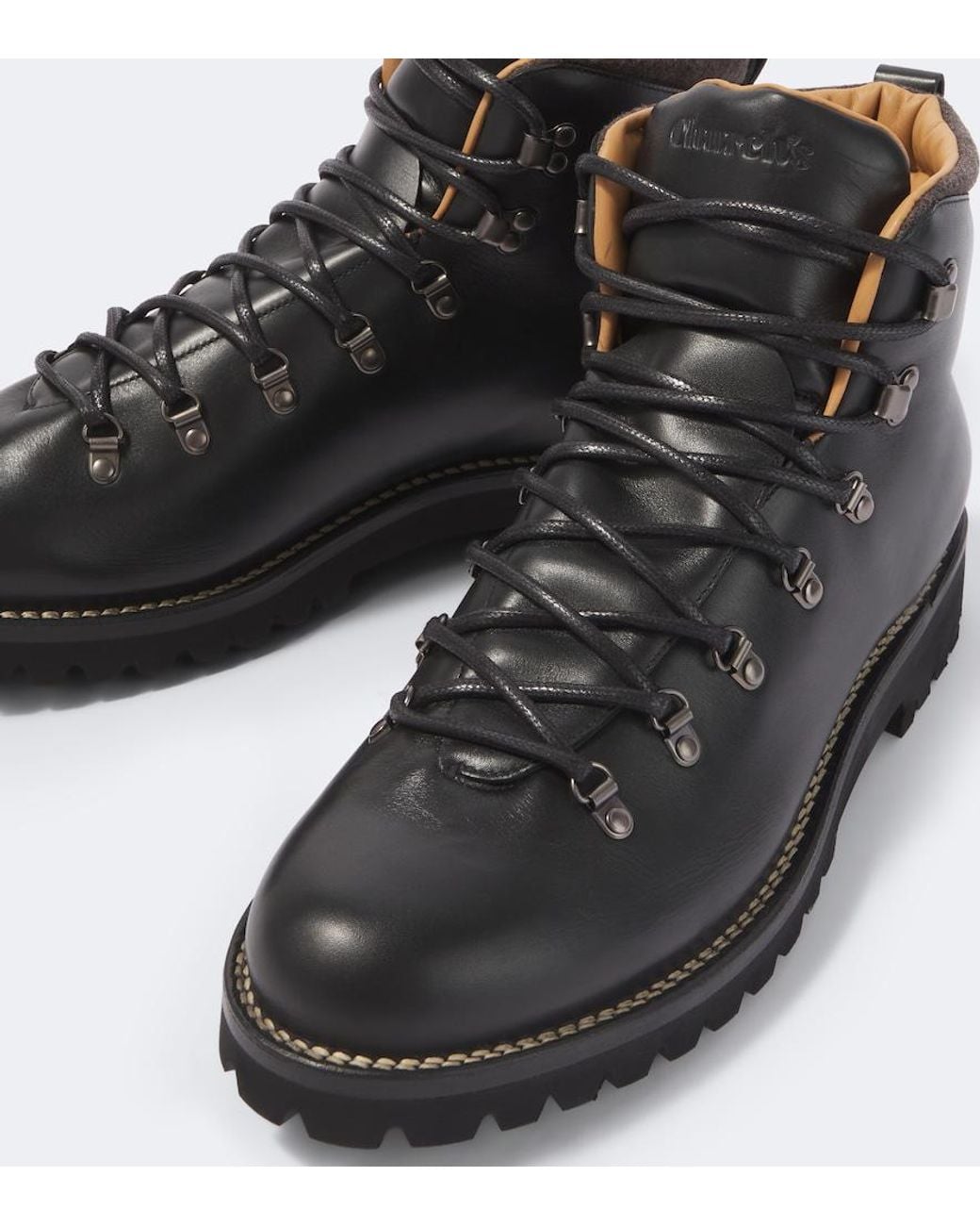 Church's Black Poulton Leather Lace-Up Boots for men