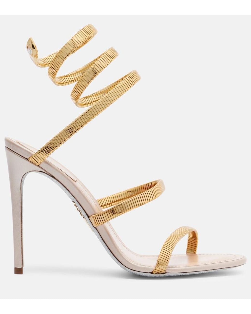 Rene Caovilla Metallic Juniper Embellished Sandals