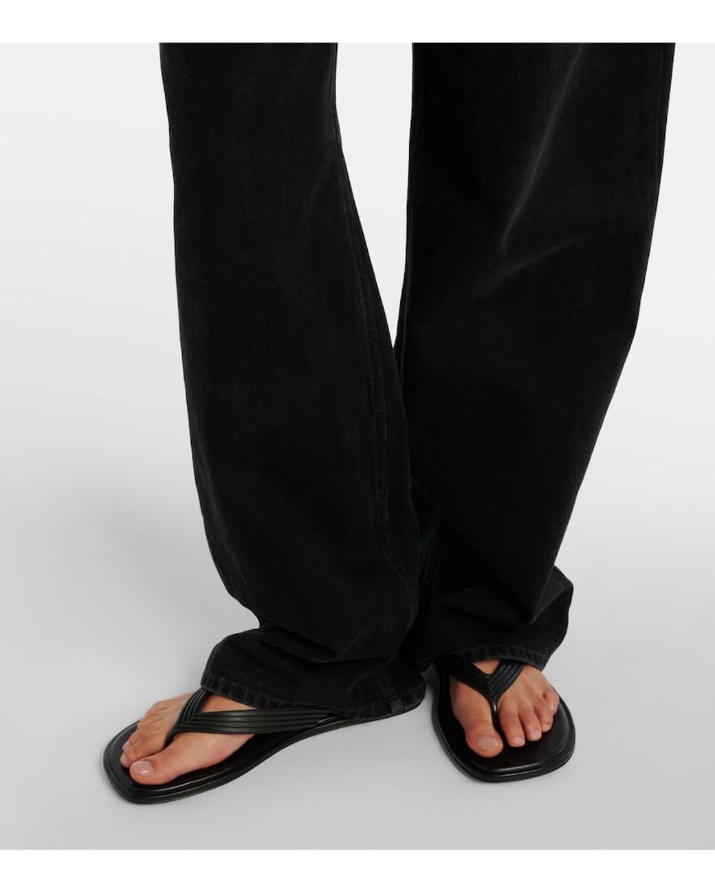 Bottega Veneta Brown Sampieri Thong Sandals