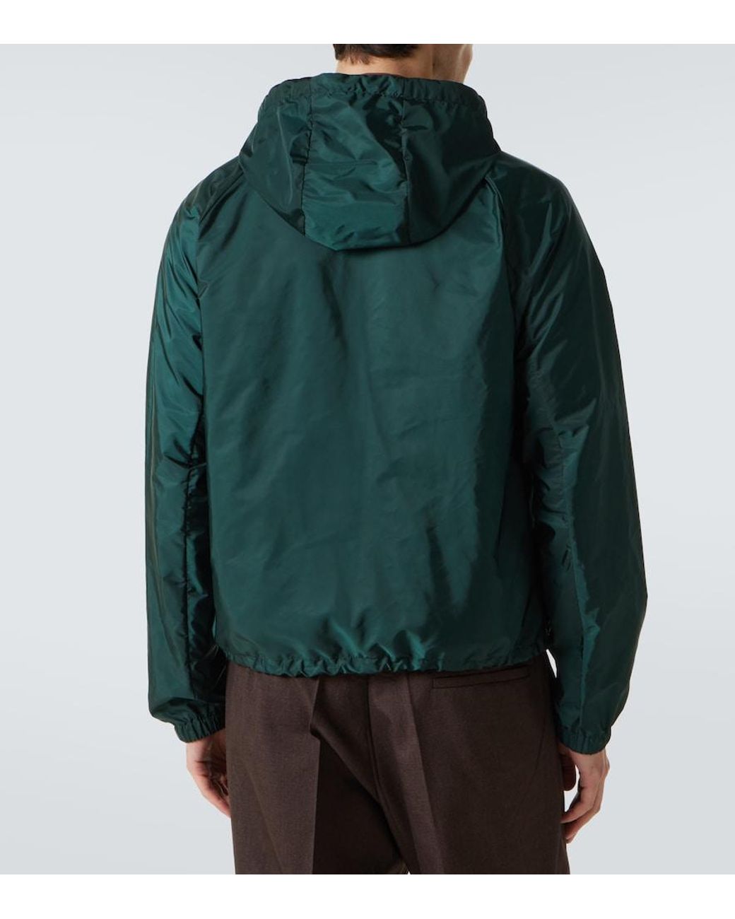Prada Green Re-Nylon Triangle Jacket for men