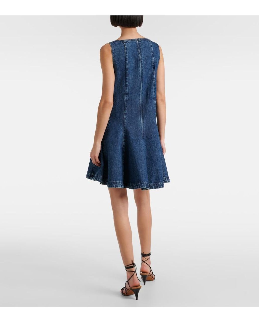 Khaite Blue Mags Denim Minidress
