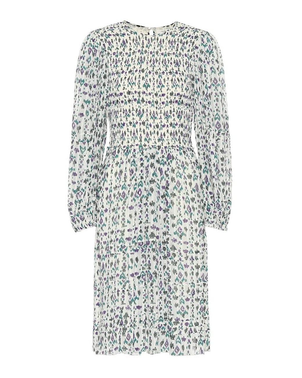 Isabel Marant Multicolor Vestido Midi Eulie Estampado