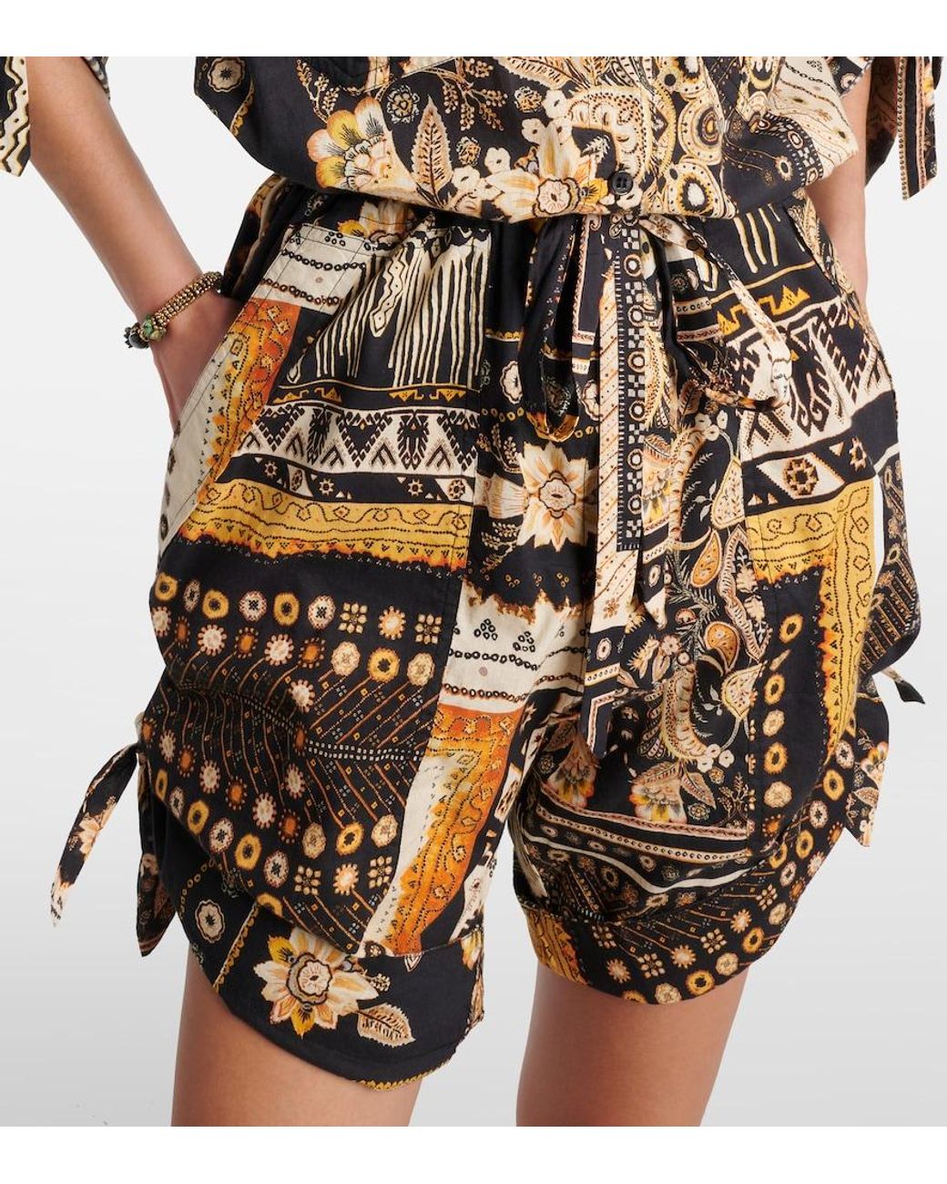 Isabel Marant Multicolor Niely Printed Cotton Romper