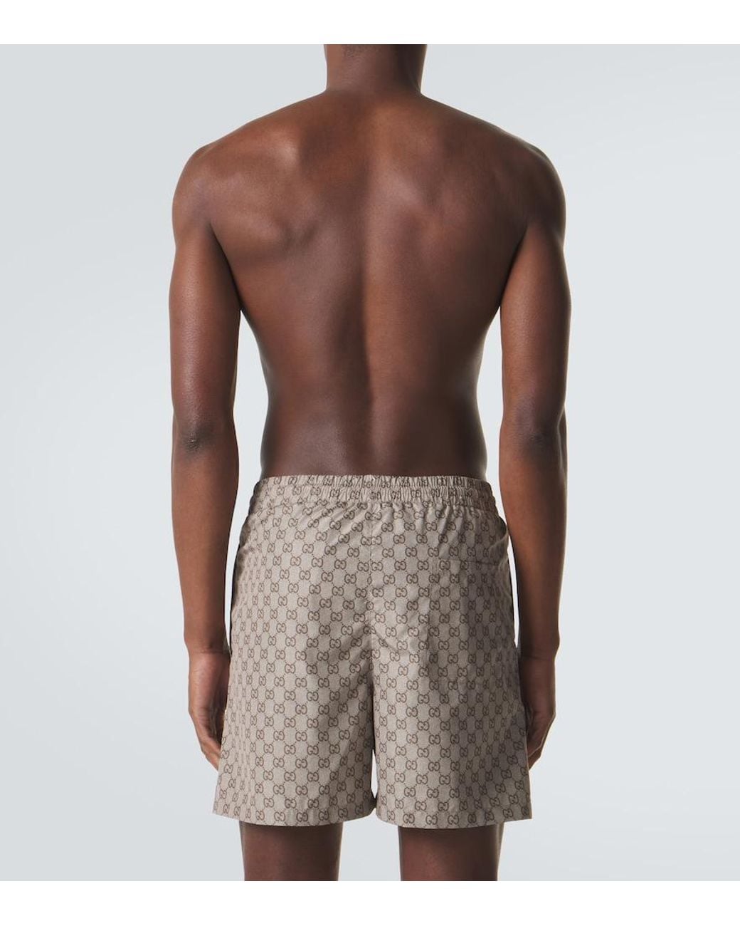 Gucci Natural Gg Swim Trunks for men