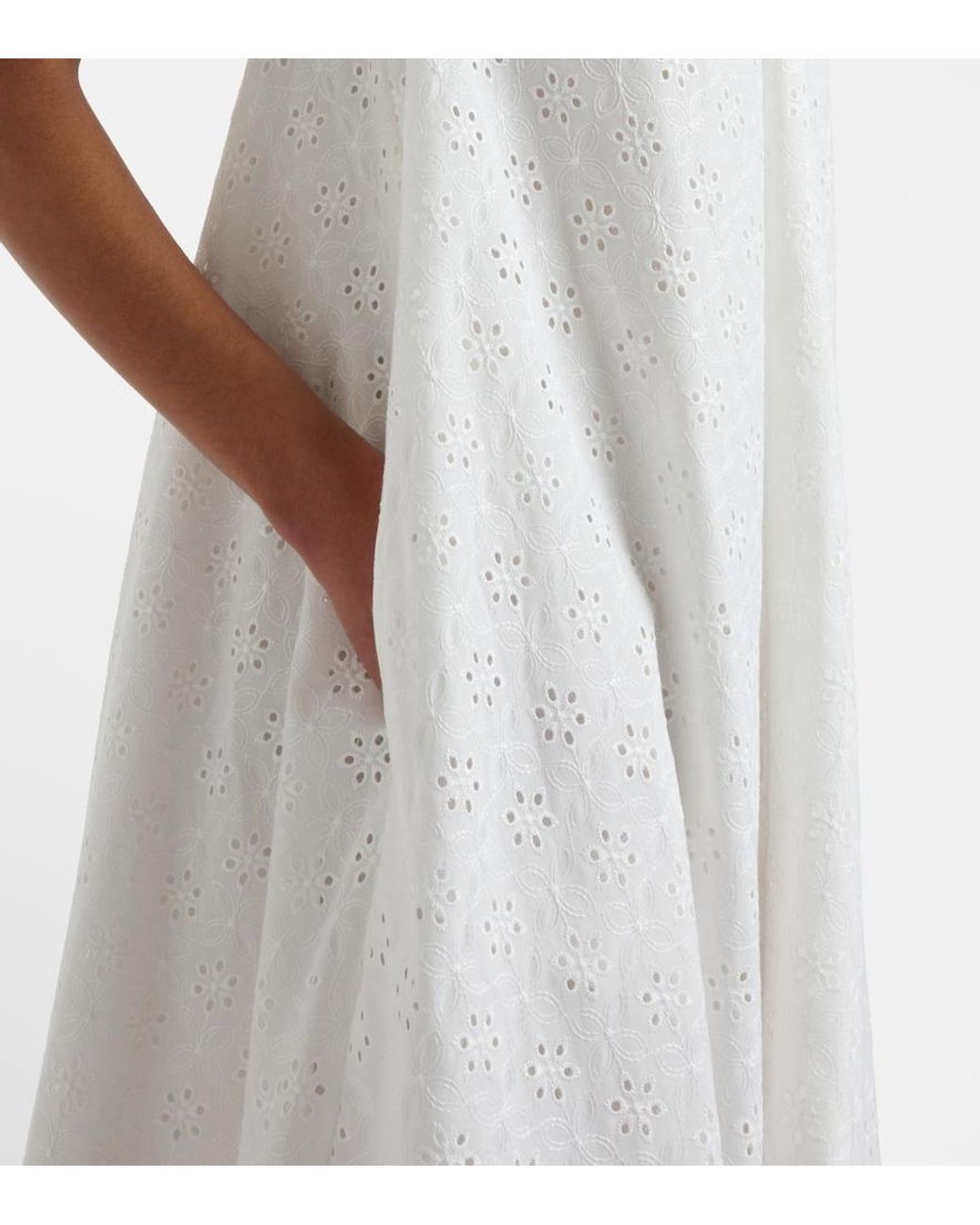 Faithfull The Brand White Juana Broiderie Anglaise Maxi Dress