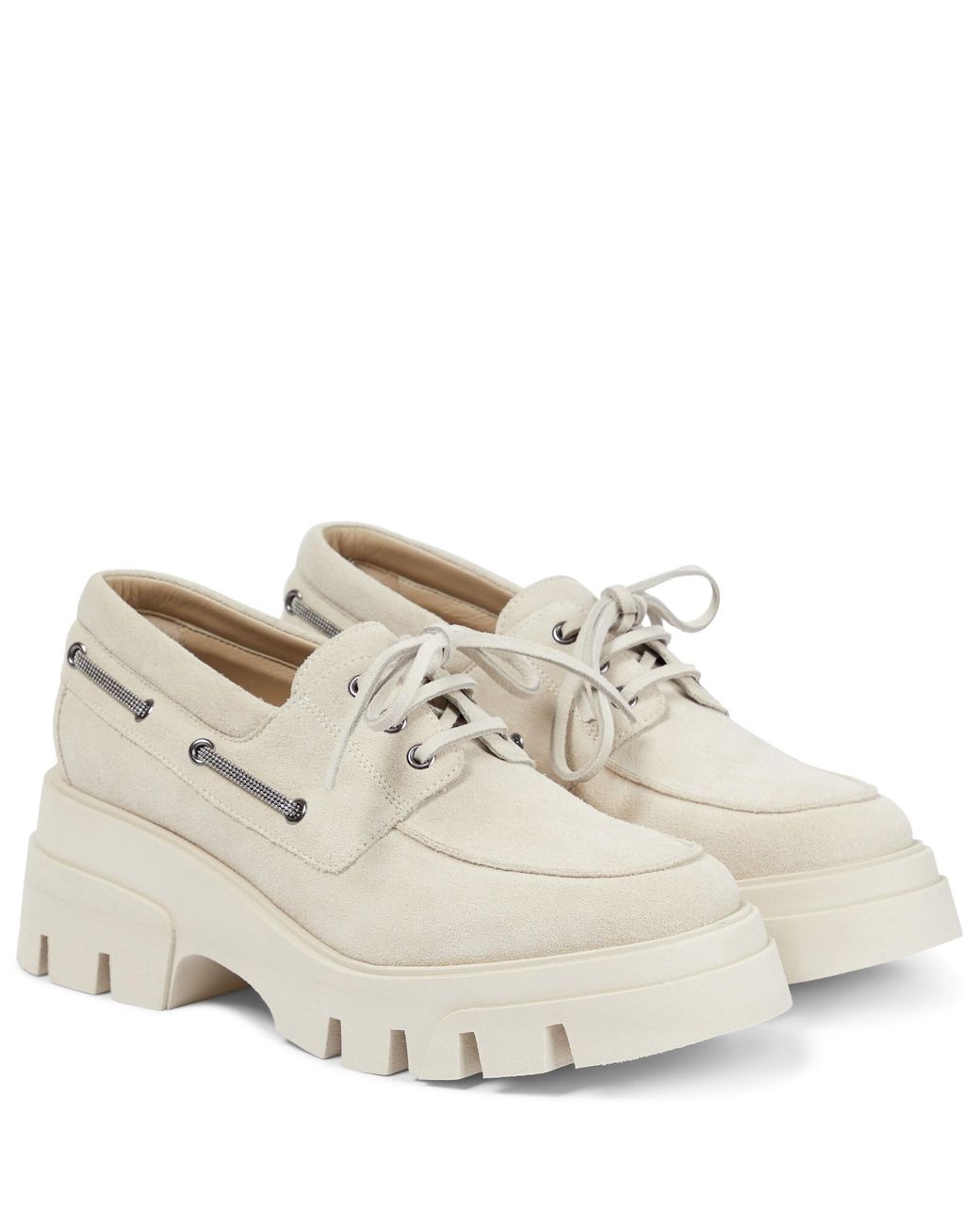 Brunello Cucinelli Suede Platform 