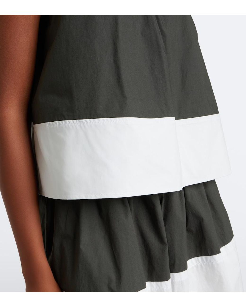Proenza Schouler Black Label Esme Cotton Poplin Top