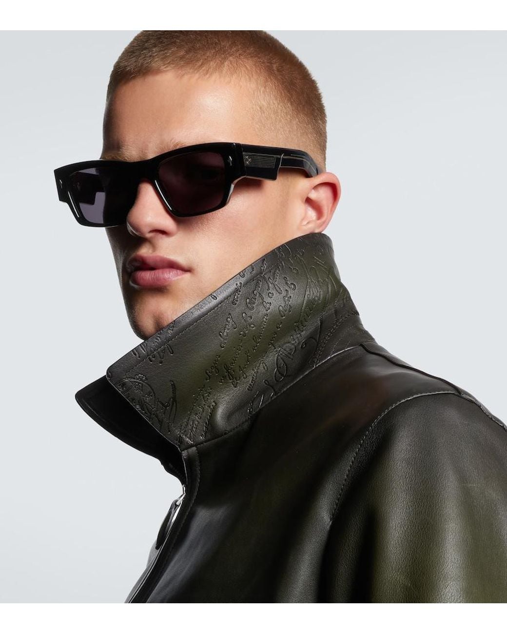 Jacques Marie Mage Brown Zimmerman Rectangular Sunglasses for men