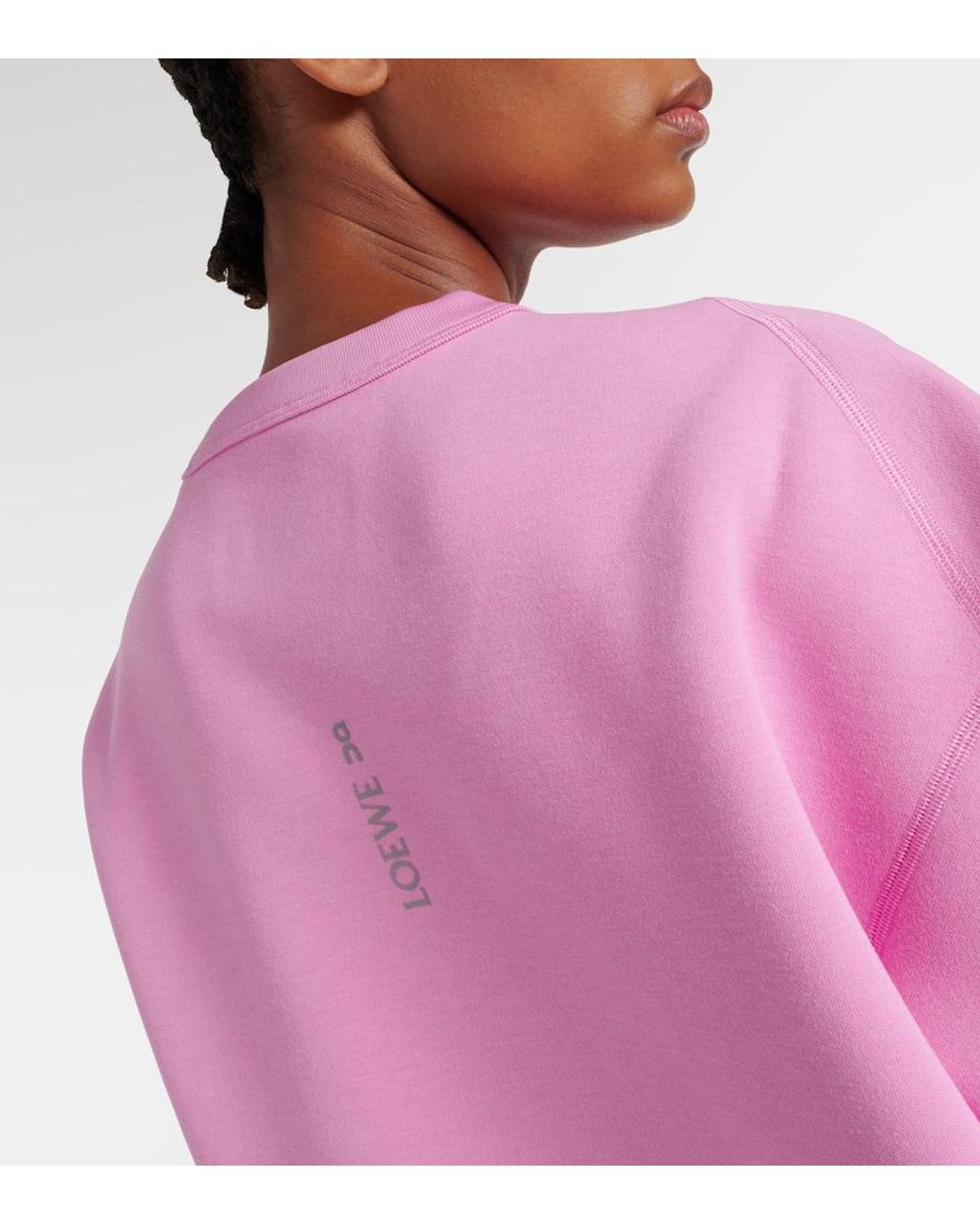 Loewe X On Logo Jersey Sweatshirt in Pink | Lyst