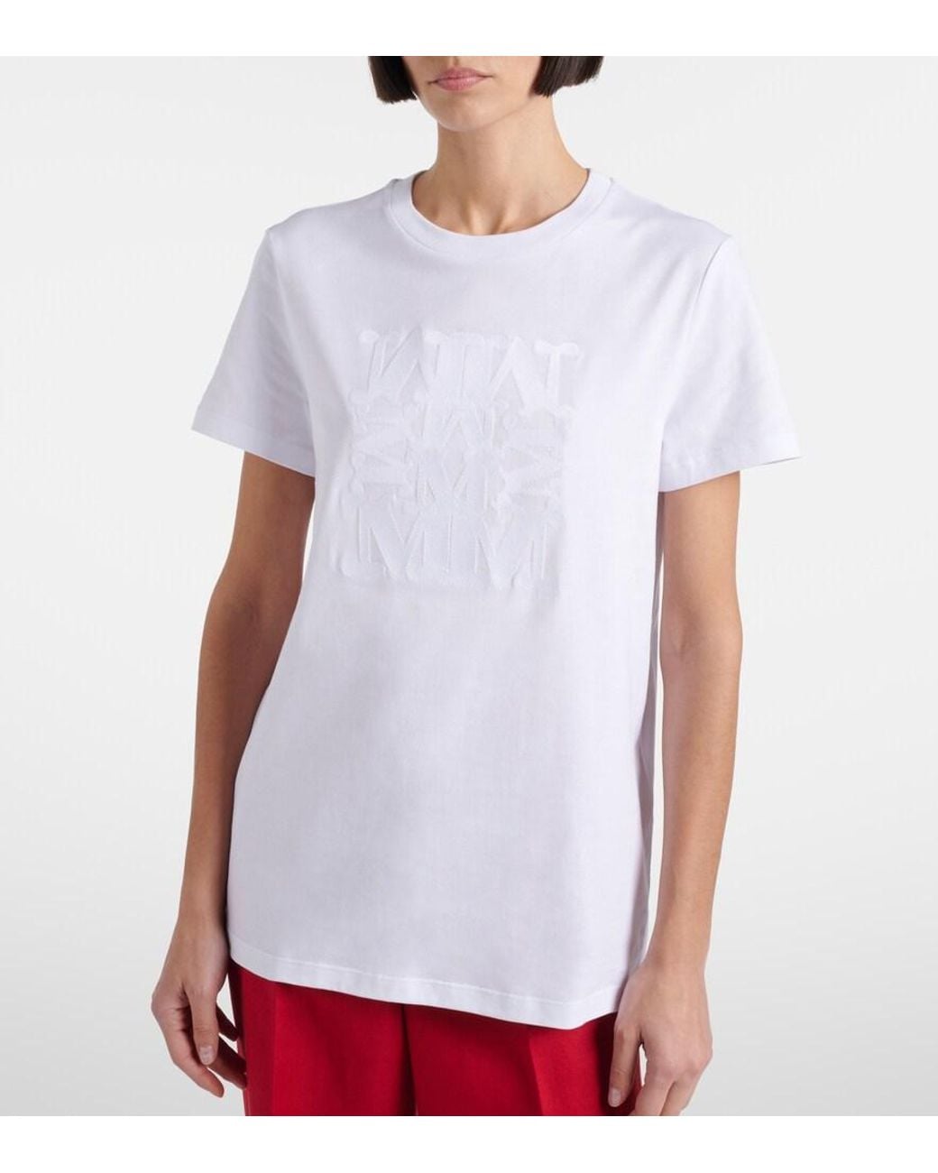 Max Mara White Giovane Cotton Jersey T-Shirt