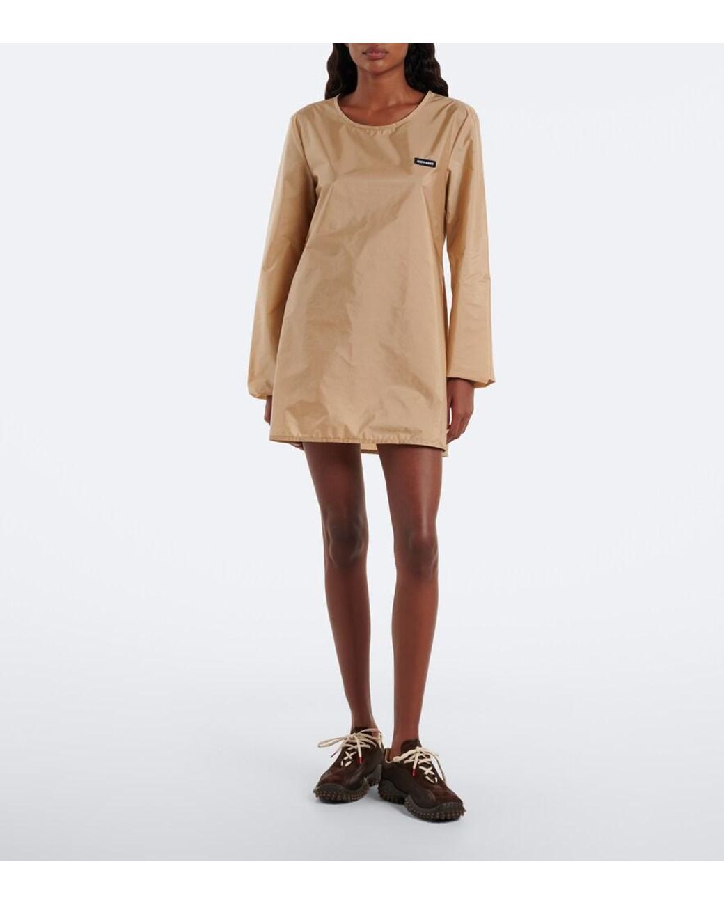 Miu Miu Natural Technical Minidress