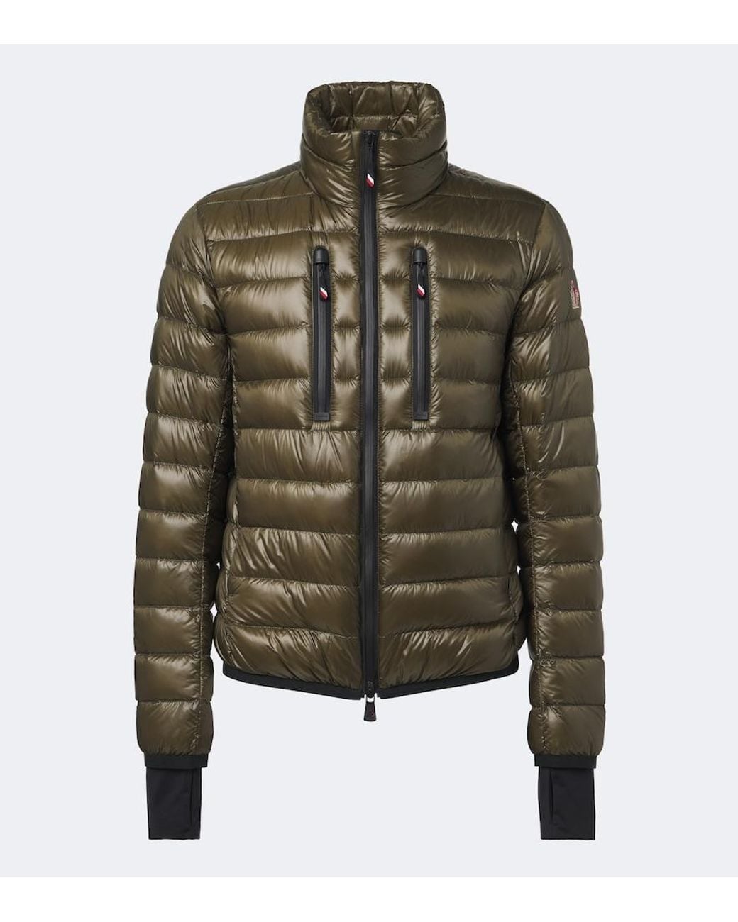 Moncler Green Hers Down-Paneled Ski Jacket for men