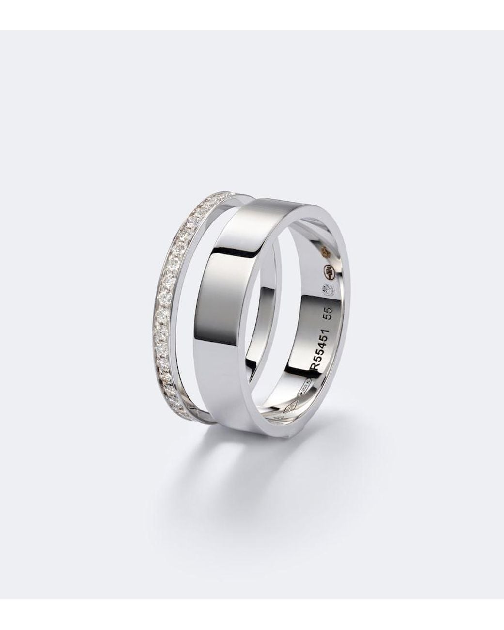 Repossi White Berbere 18Kt Ring With Diamonds