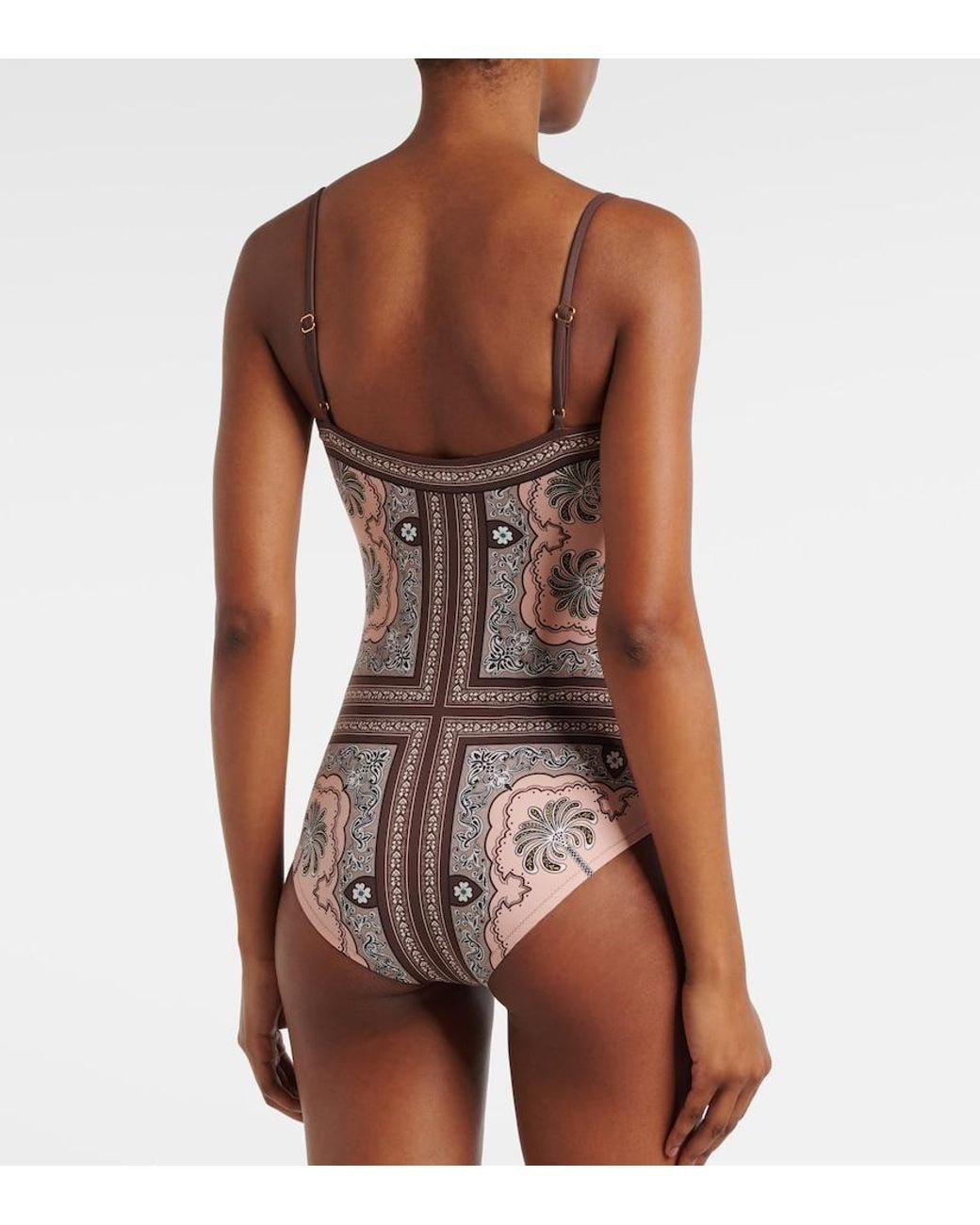 LaDoubleJ Pink Elle Printed Swimsuit