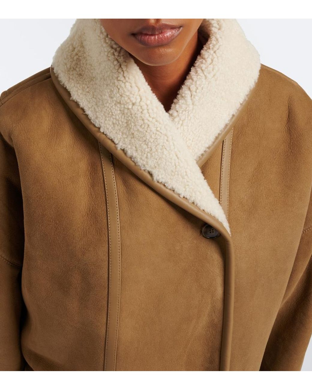 Yves Salomon Brown Leather Jacket
