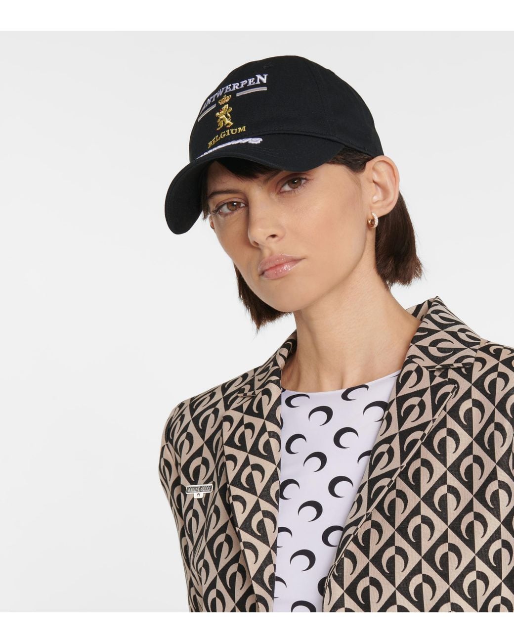VETEMENTS ANTWERPEN キャップ Vetements Antwerp Logo Cotton Baseball Cap in Black | Lyst