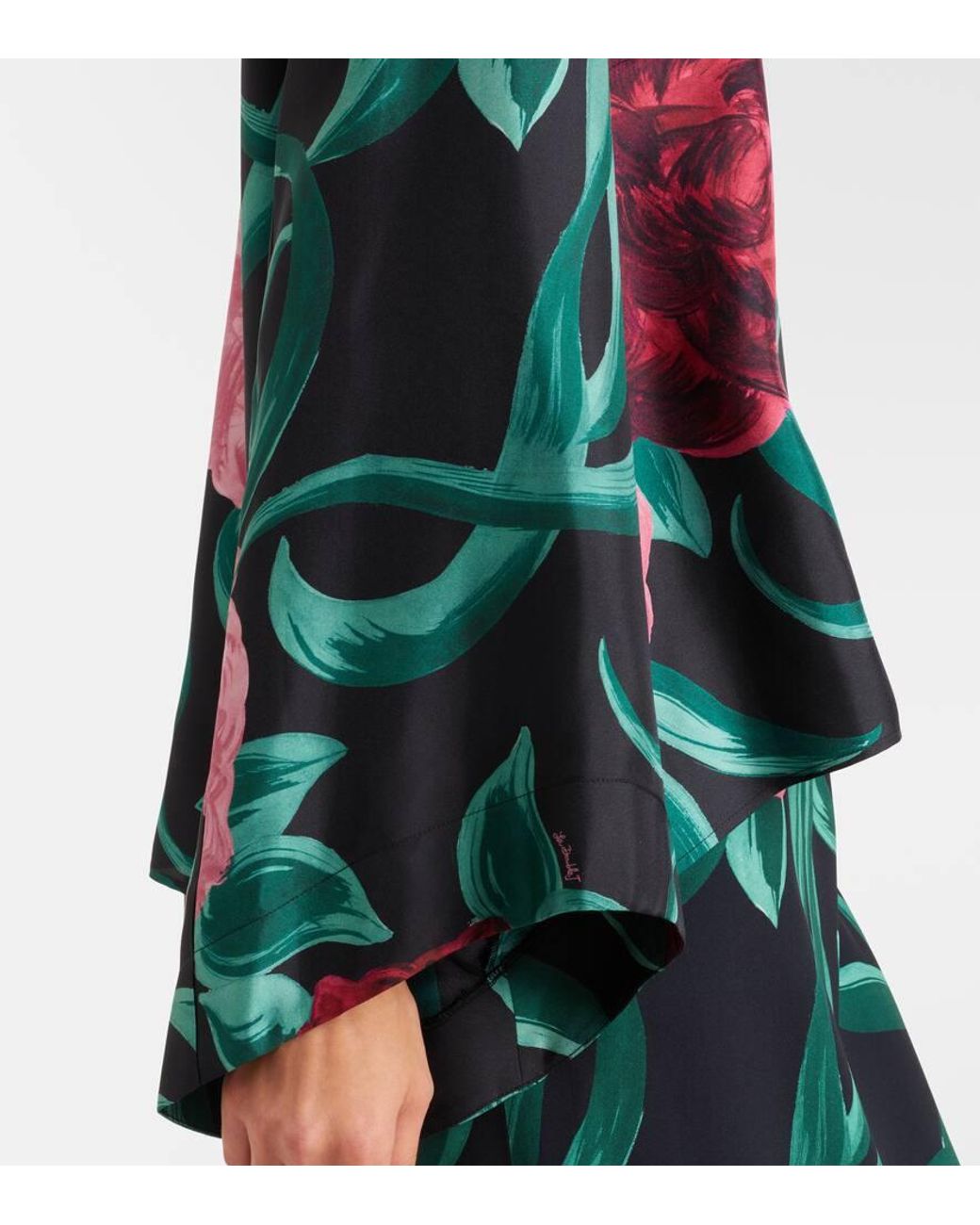 Top Make An Exit En Soie A Fleurs LaDoubleJ en coloris Green