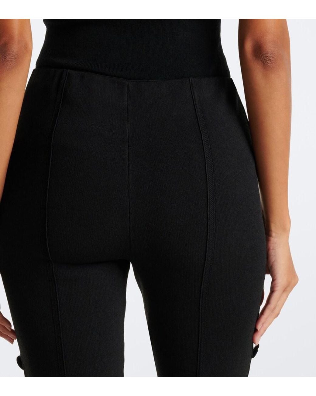 Proenza Schouler Black Martina Flared Pants