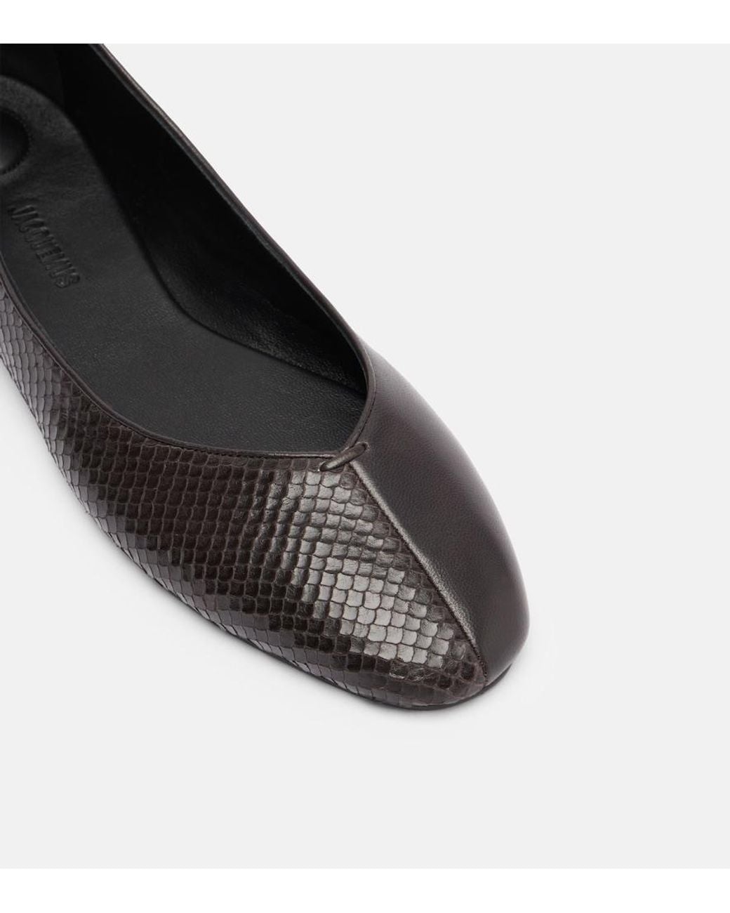 Jacquemus Black Ballerines Leather Ballet Flats